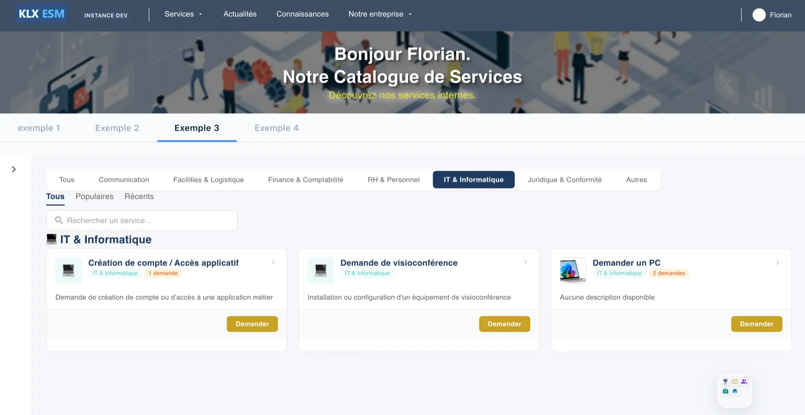 Portail self-service Keolux One